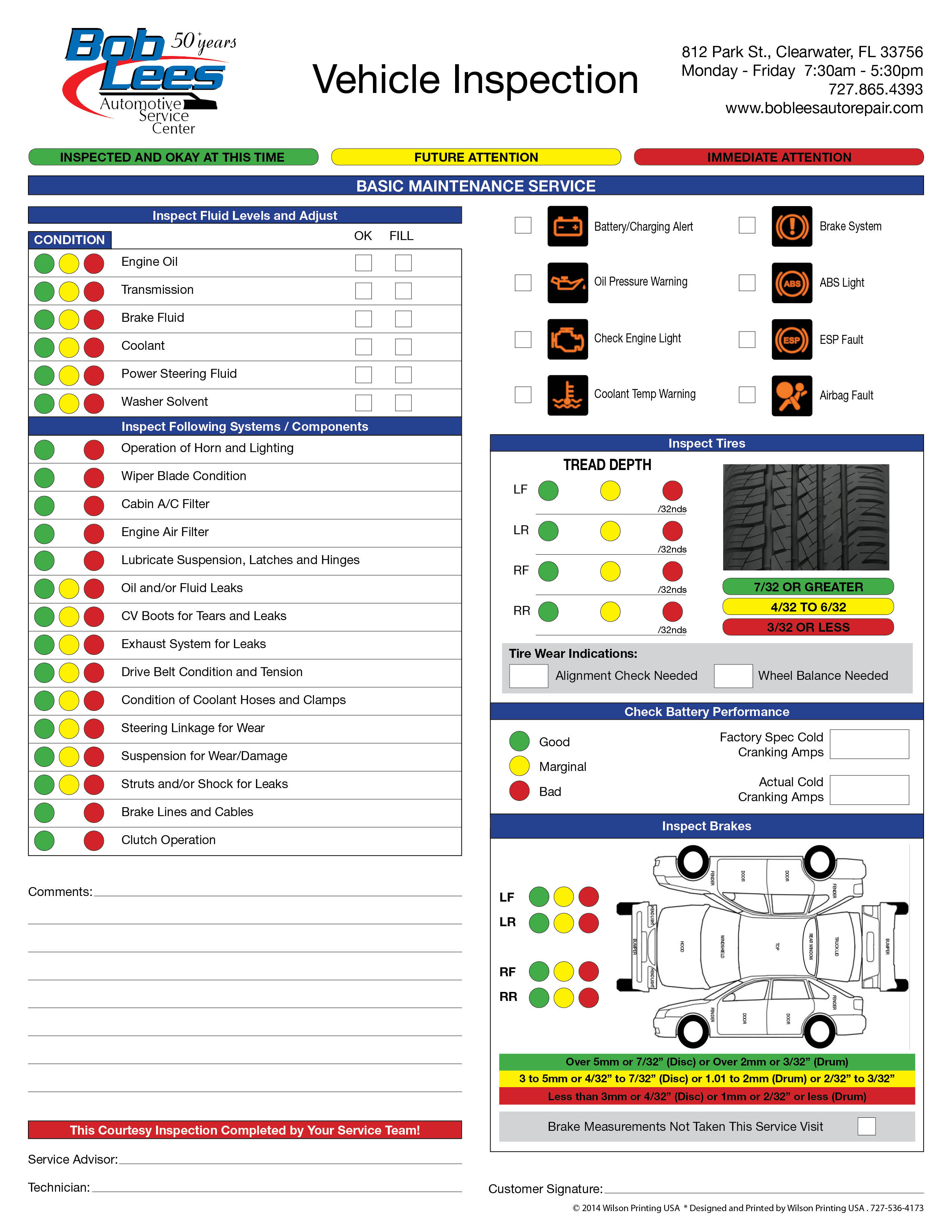 form hvac invoice Repair & Wilson Invoice Auto  Samples Printing  Form