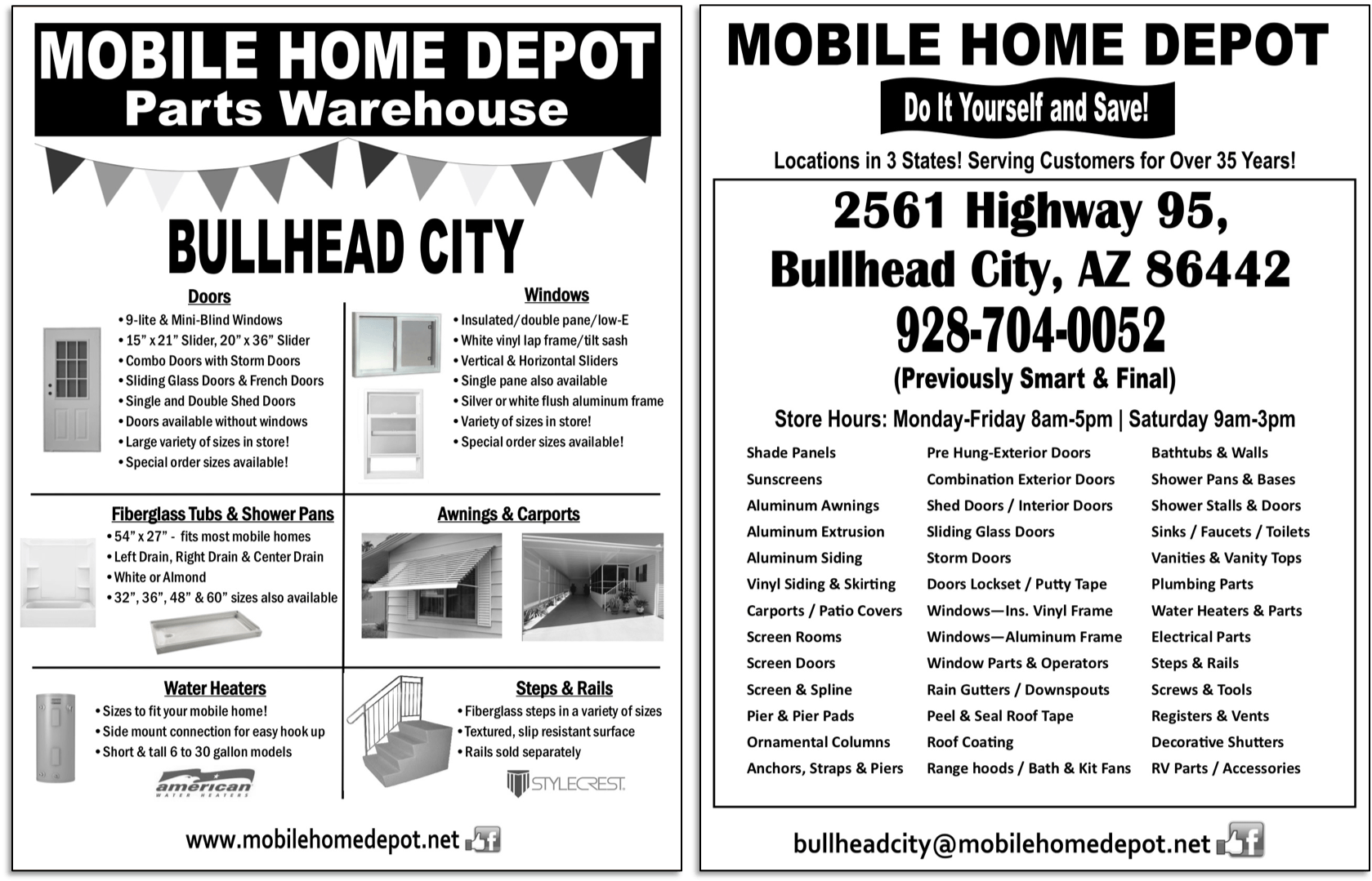 Mobile Home Depot ARIZONA/NEVADA Wilson Printing USA