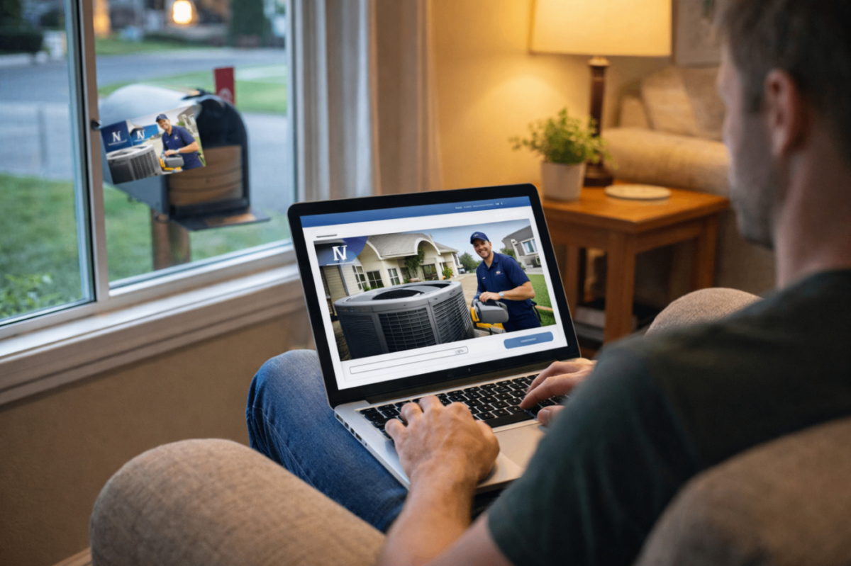 visitor match and mail for HVAC companies